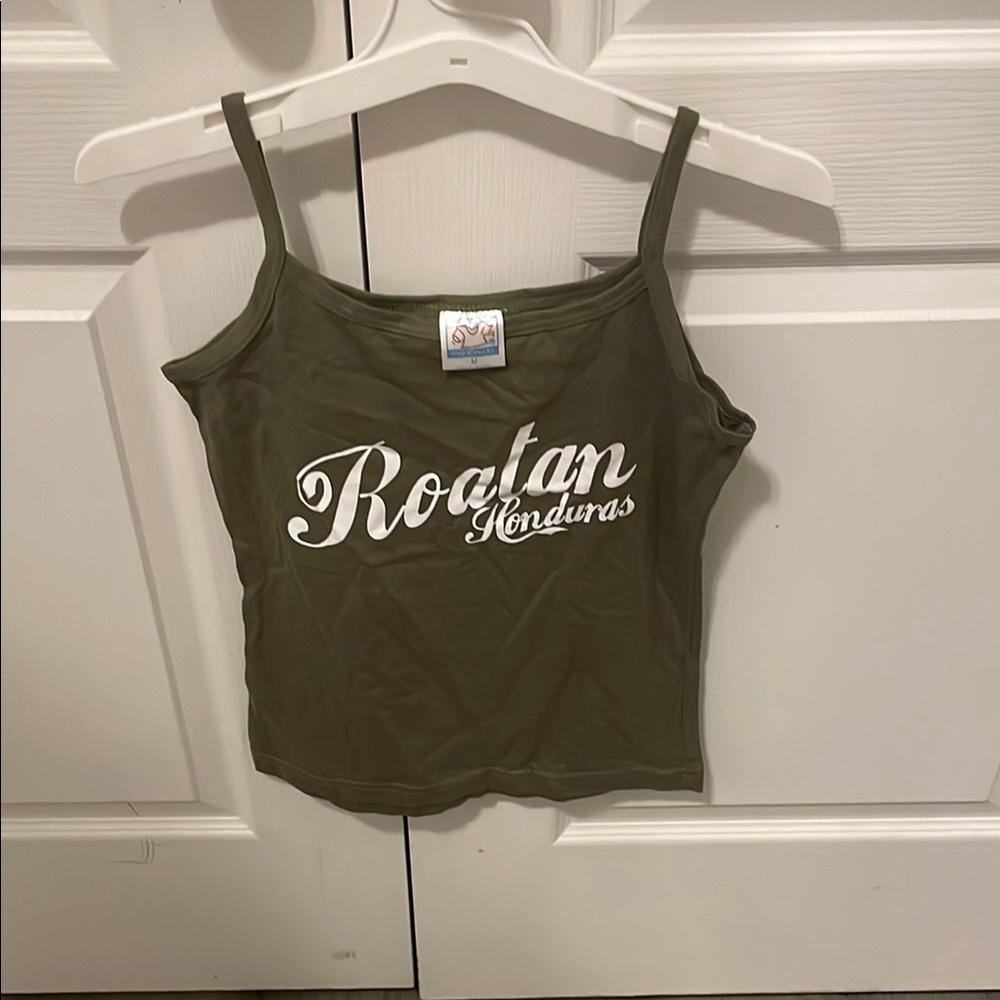Olive Green Roatan Honduras Women's Tank Top